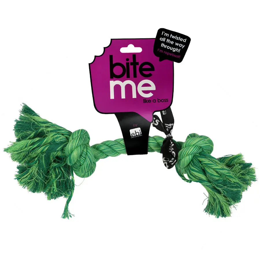 'do you even floss dawg' jeu corde 2 noeuds vert 30x7x5cm - BIRD SHOP ORNITHOLOGIE LUXEMBOURG