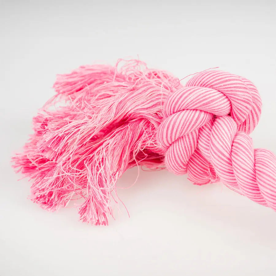 'do you even floss dawg' jeu corde 2 noeuds rose 30x7x5cm - BIRD SHOP ORNITHOLOGIE LUXEMBOURG