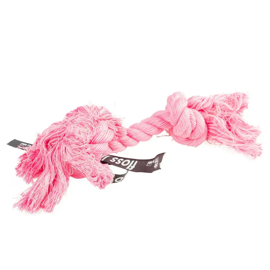 'do you even floss dawg' jeu corde 2 noeuds rose 30x7x5cm - BIRD SHOP ORNITHOLOGIE LUXEMBOURG
