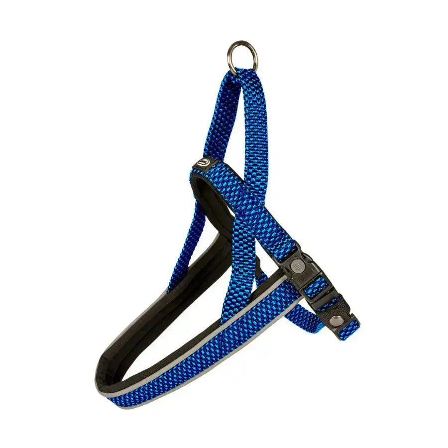 Explor east harnais nylon bleu 80-100cm/25mm - BIRD SHOP ORNITHOLOGIE LUXEMBOURG