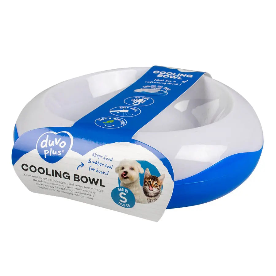 Bol de refroidissement blanc/bleu 500ml - S - Ø19,5cm - BIRD SHOP ORNITHOLOGIE LUXEMBOURG