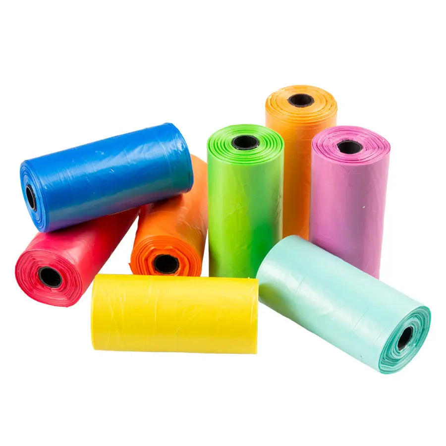 Sacs ramasse-crottes rainbow multicolore 8x - BIRD SHOP ORNITHOLOGIE LUXEMBOURG