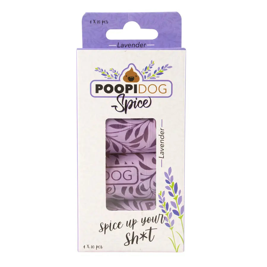 Sacs ramasse-crottes spice lavande mauve 4x - BIRD SHOP ORNITHOLOGIE LUXEMBOURG