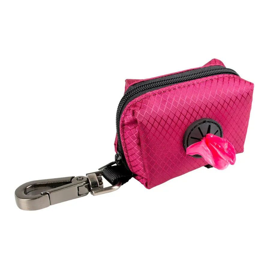 Distributeur sacs ramasse-crottes nylon mauve - BIRD SHOP ORNITHOLOGIE LUXEMBOURG