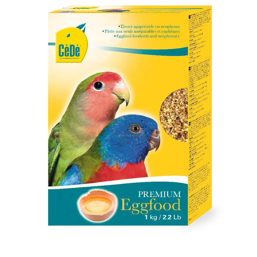 Cédé pâtée aux oeufs agapornides & néophéma 1KG - BIRD SHOP ORNITHOLOGIE LUXEMBOURG