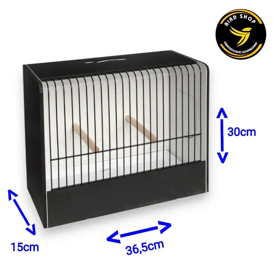 Cage d'exposition canaris en PVC (23 barreaux) (sous réservation ) - BIRD SHOP ORNITHOLOGIE LUXEMBOURG S.A.R.L-S