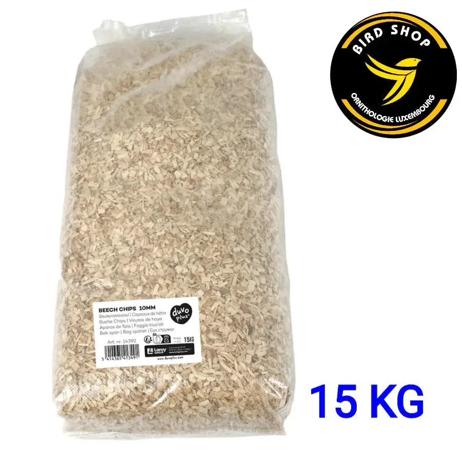 Copeaux de hêtre 10 mm pour fond de cage - BIRD SHOP ORNITHOLOGIE LUXEMBOURG S.A.R.L-S