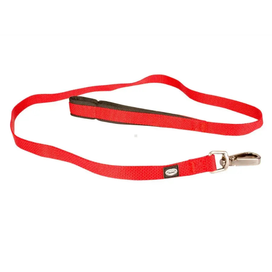 Laisse nylon rouge 120cm résistante et durable pour chien Explor North