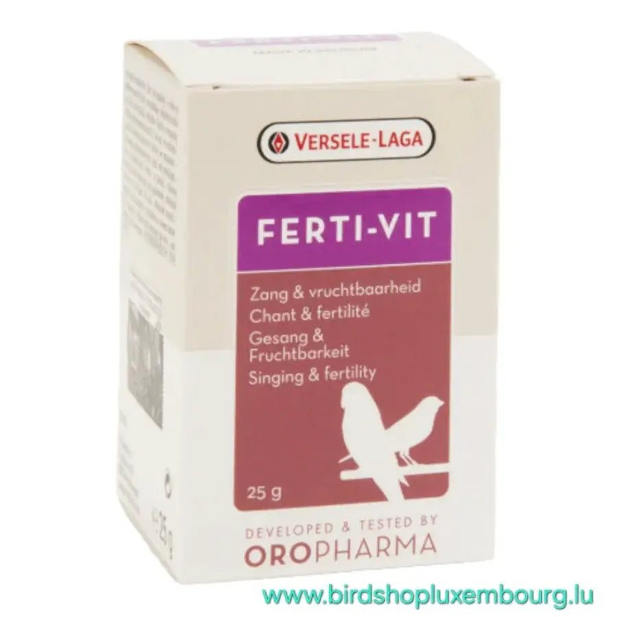 Boîte de FERTI-VIT 25 GR pour fertilité et santé des canaris et pinsons