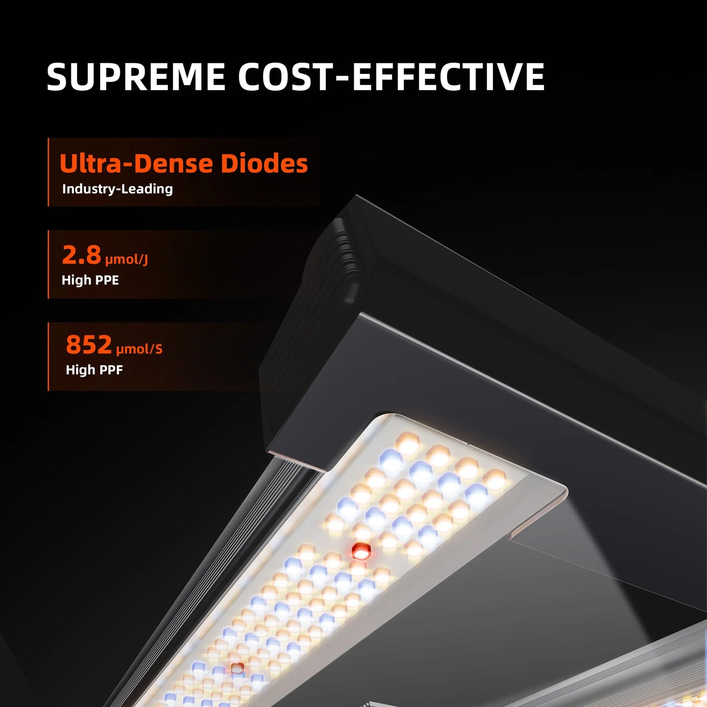 2025 Spider Farmer® G3000 300W WiFi & Bluetooth Lampe de culture LED contrôlée par l’application Spectre complet Dimmable Pflanzenlampe, pour tente de culture 60x60cm - 90x90cm SPIDER FARMER