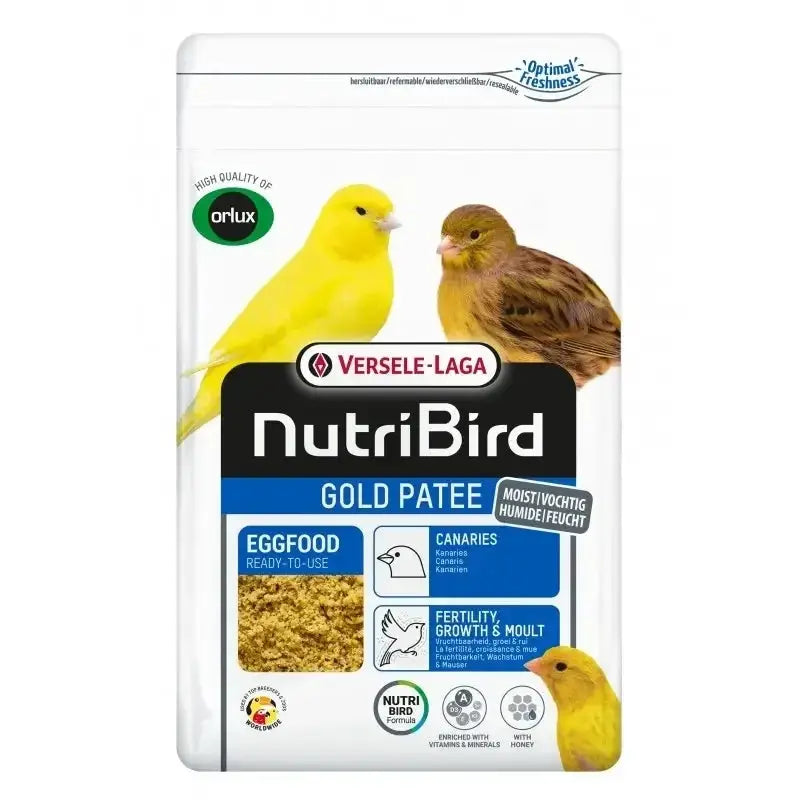 Gold Pâtée Humide Canaris - 1kg - NutriBird - BIRD SHOP ORNITHOLOGIE LUXEMBOURG S.A.R.L-S