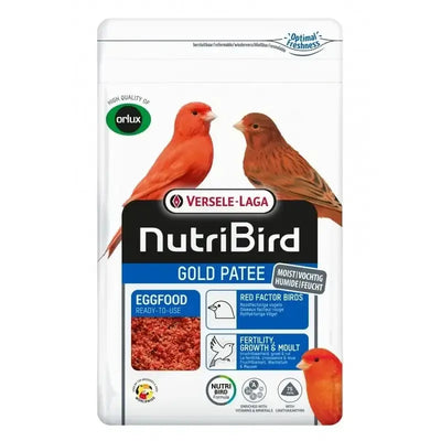 Gold Pâtée Humide Oiseaux Facteur Rouge - 1kg - NutriBird - BIRD SHOP ORNITHOLOGIE LUXEMBOURG S.A.R.L-S