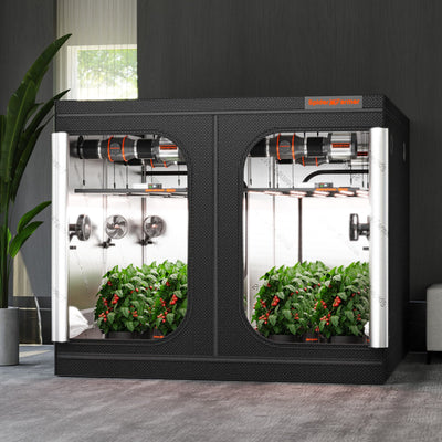 Spider Farmer 240x240x200cm Tente de culture intérieure 1680D Salle de culture hydroponique pour une croissance optimale des plantes et un contrôle climatique Boîte de culture SPIDER FARMER