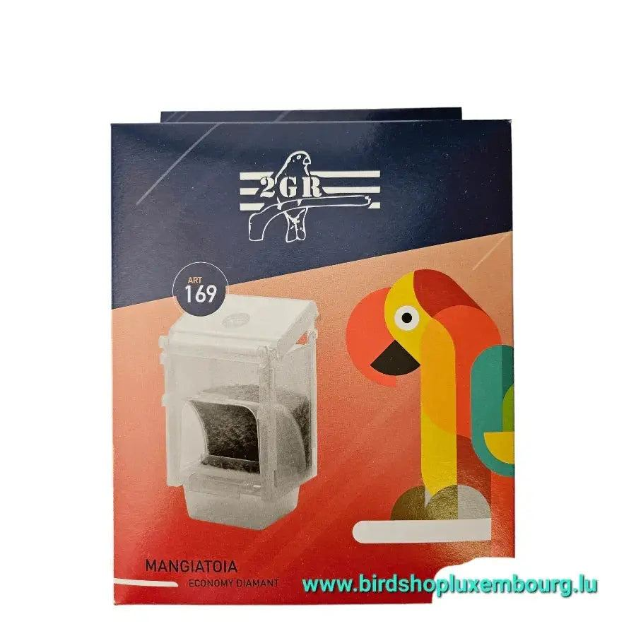 Mangeoire économique 250gr avec tiroir de récupération pour petits animaux