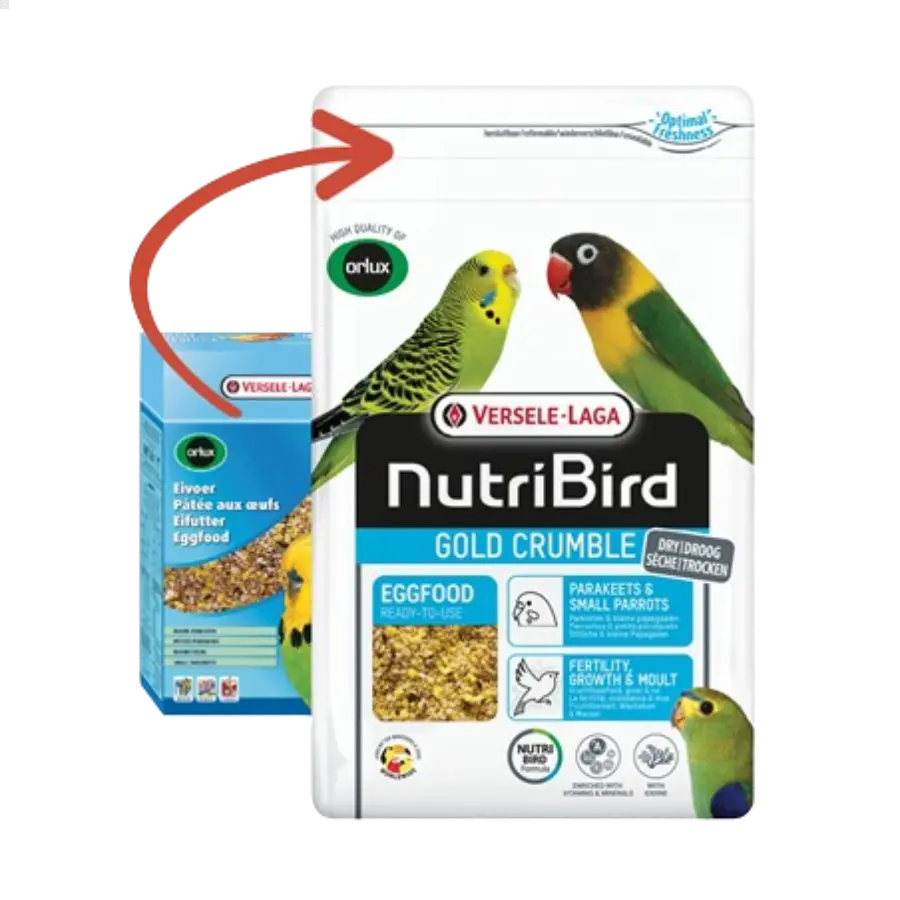 Orlux Gold Patee Petites Perruches 1kg - Pâtée aux oeufs - perruches ondulées, euphèmes & inséparables - BIRD SHOP ORNITHOLOGIE LUXEMBOURG S.A.R.L-S