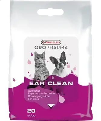Oropharma Ear Clean 20 pièces - Lingettes humides pour les oreilles - BIRD SHOP ORNITHOLOGIE LUXEMBOURG S.A.R.L-S