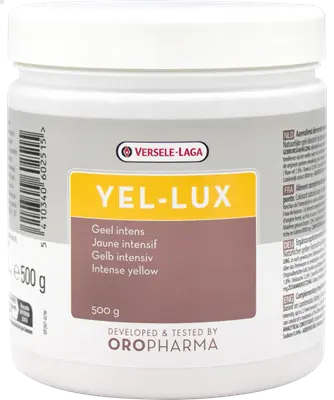 Oropharma Yel-Lux 500gr - Colorant jaune naturel à base de luteïne - oiseaux Versele-Laga