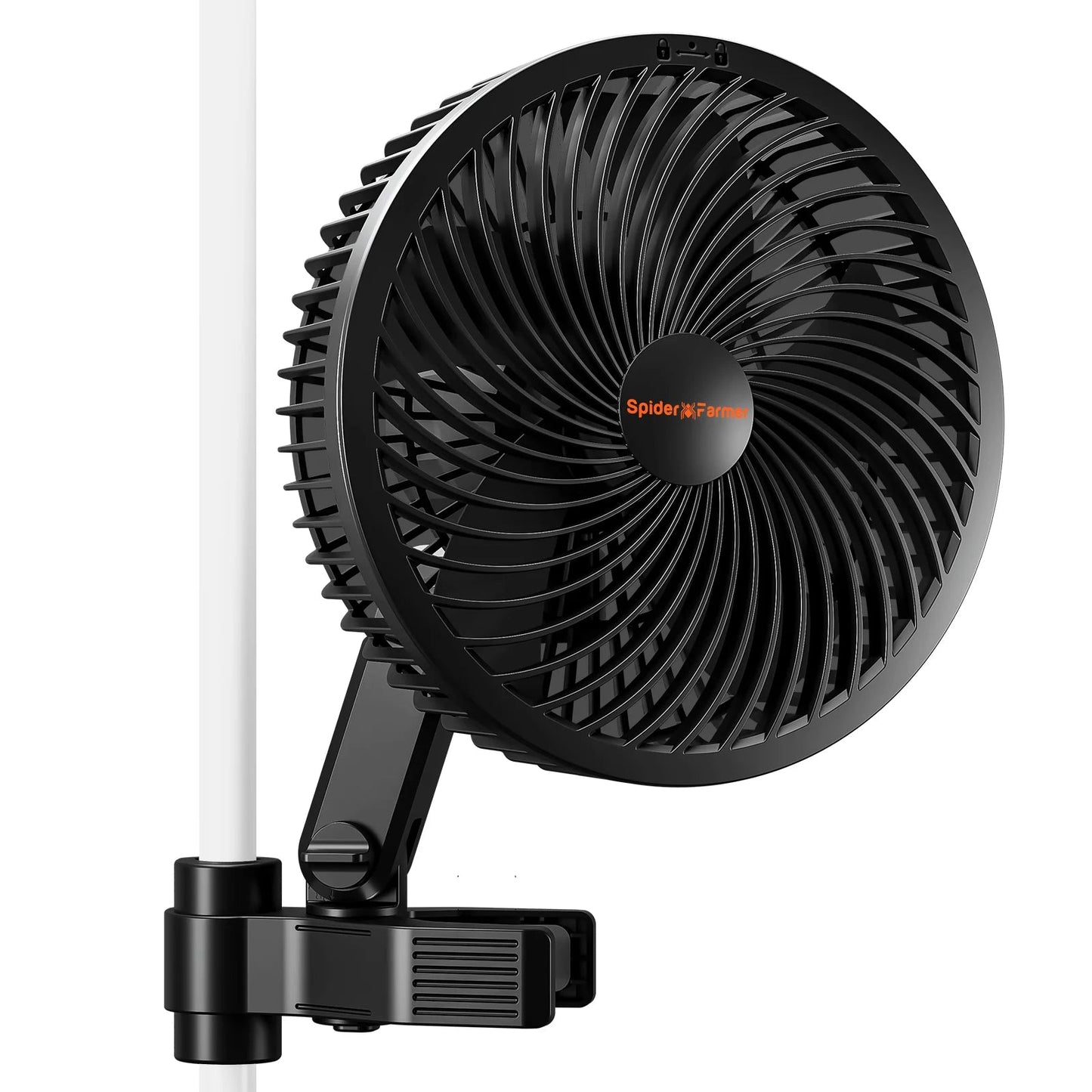 2025 Nouvelle version Spider Farmer®6 pouces tente de croissance clip ventilateur Moteur EC, 10 vitesses Contrôle du vent Oscillation grand angle à 10 niveaux, étanche IP54 pour un flux d’air optimal des plantes SPIDER FARMER