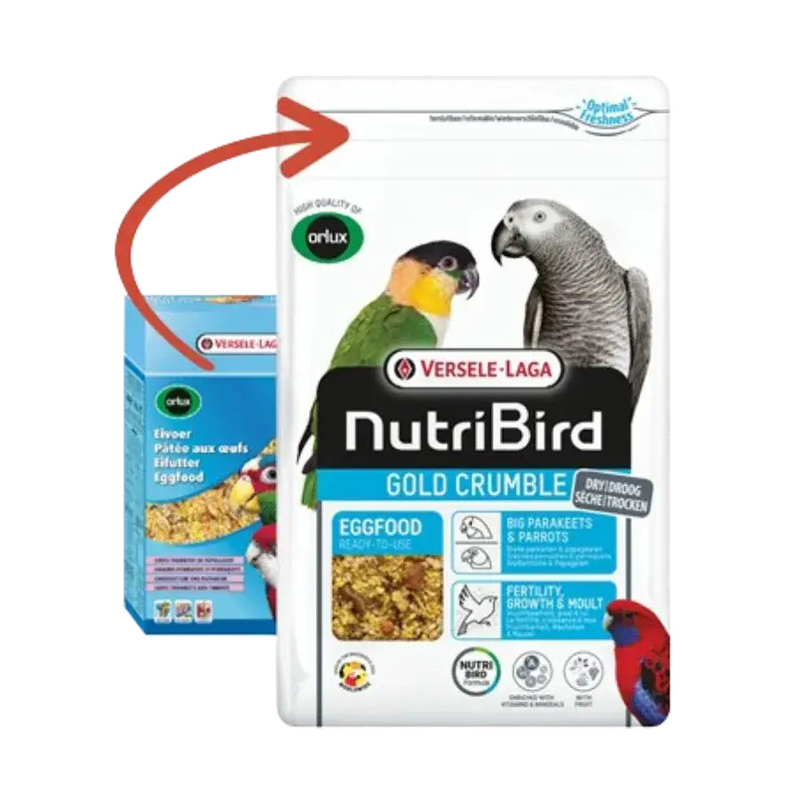 Pâtée Sèche Grandes Perruches et Perroquets - 800gr - BIRD SHOP ORNITHOLOGIE LUXEMBOURG S.A.R.L-S