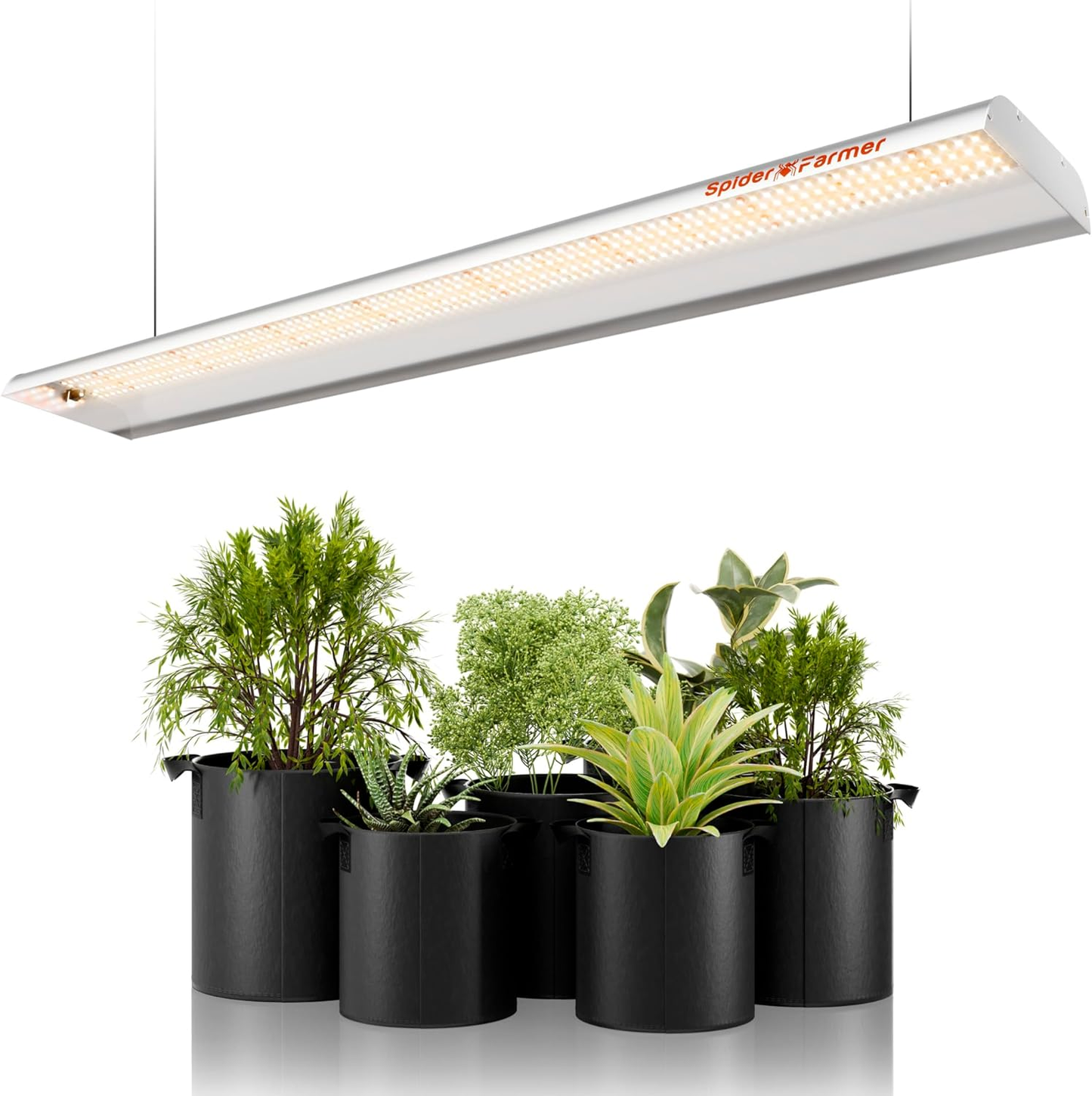 2025 La plus récente version Spider Farmer SF600 74W LED Grow Light Hydroponics Grow Indoor Flower Garden SPIDER FARMER