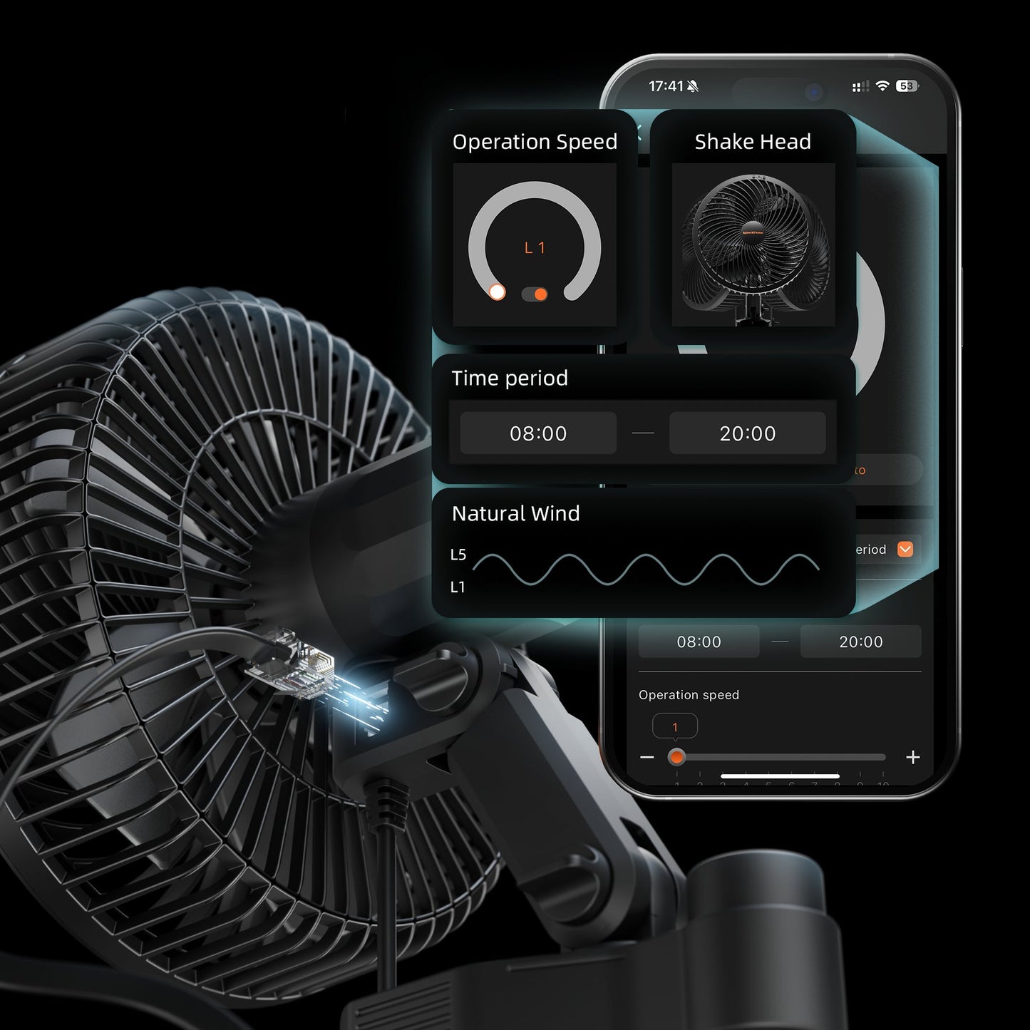 2025 Nouvelle version Spider Farmer®6 pouces tente de croissance clip ventilateur Moteur EC, 10 vitesses Contrôle du vent Oscillation grand angle à 10 niveaux, étanche IP54 pour un flux d’air optimal des plantes (paquet de 2) SPIDER FARMER