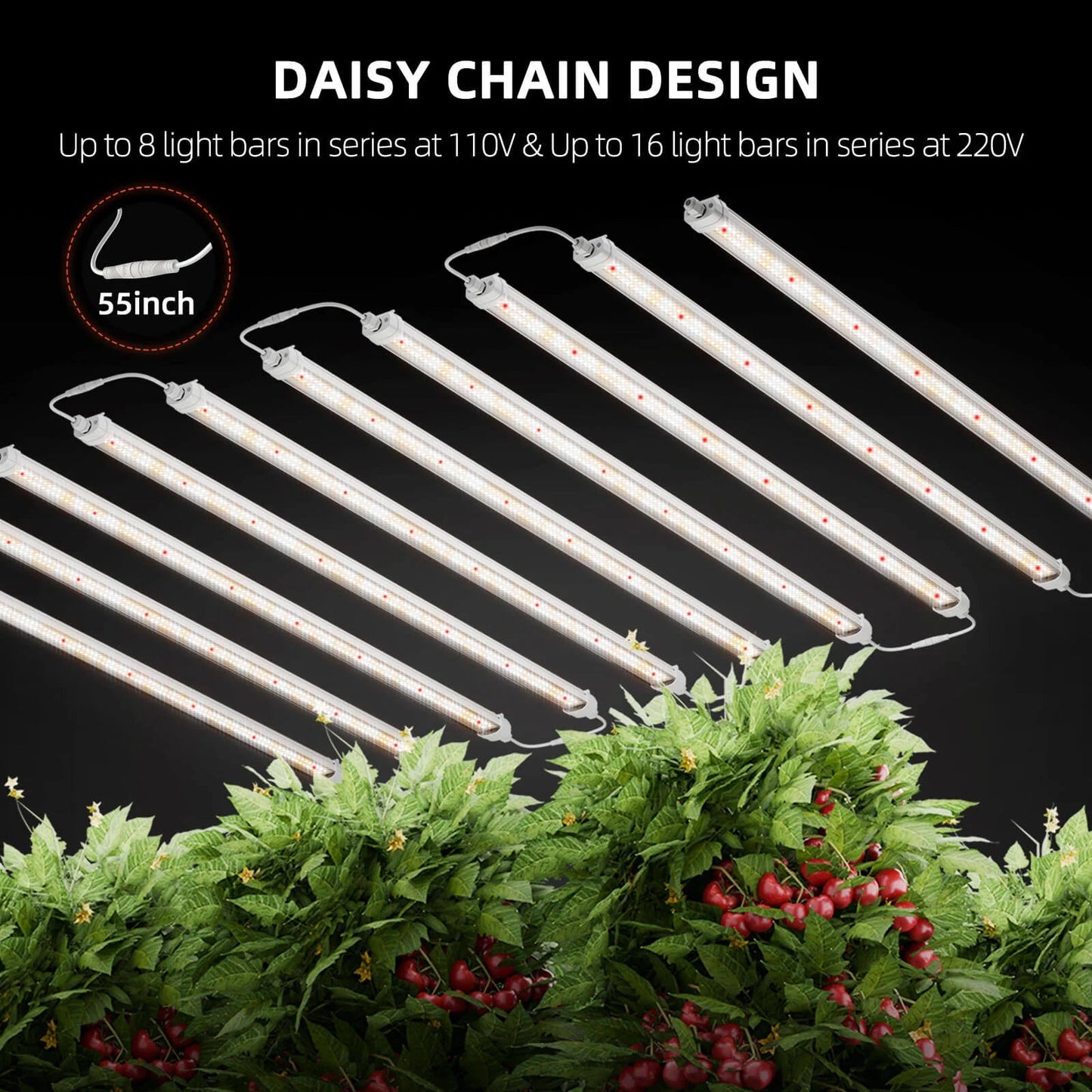Spider Farmer® 3Bars Glow80 80W LED Grow Light And Metal Plant Stand with Plant Trays SPIDER FARMER