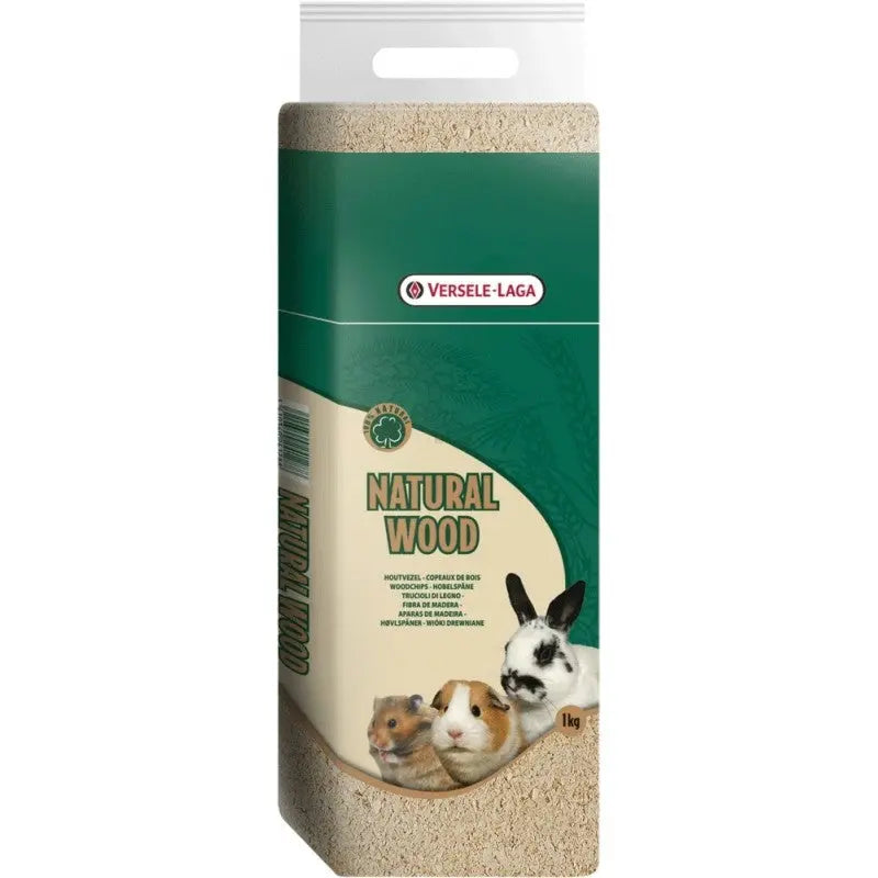 Versele-Laga Natural Wood Copeaux de Bois Presspack 1kg - Litière naturelle Versele-Laga