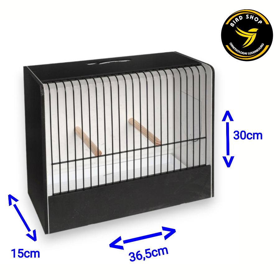 Cage d'exposition canaris en PVC (23 barreaux) - BIRD SHOP ORNITHOLOGIE LUXEMBOURG