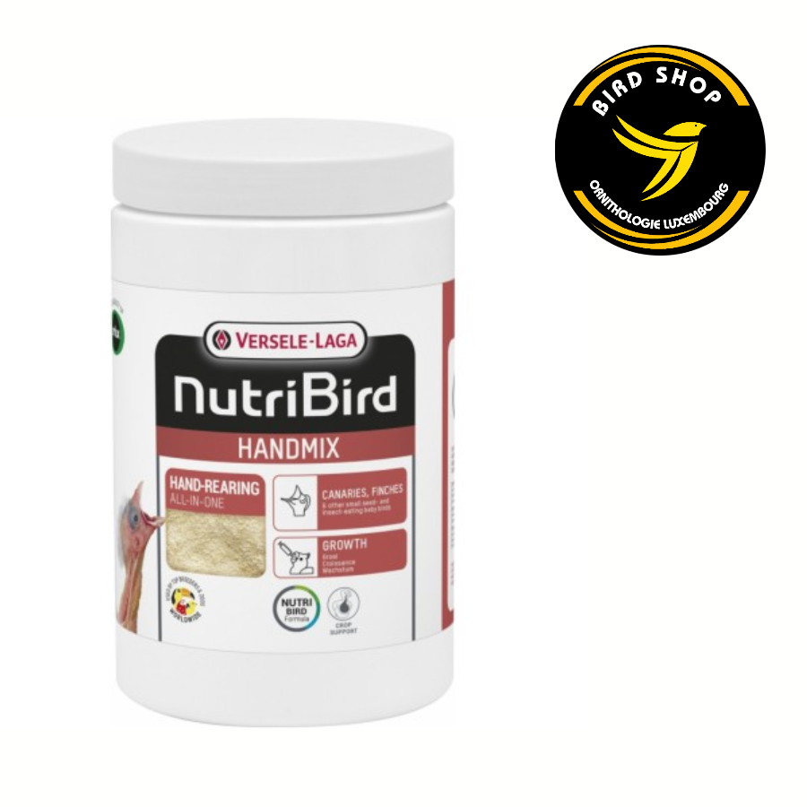 Handmix Elevage à la main pour oisillons granivores et insectivores 500gr - Nutribird - BIRD SHOP ORNITHOLOGIE LUXEMBOURG