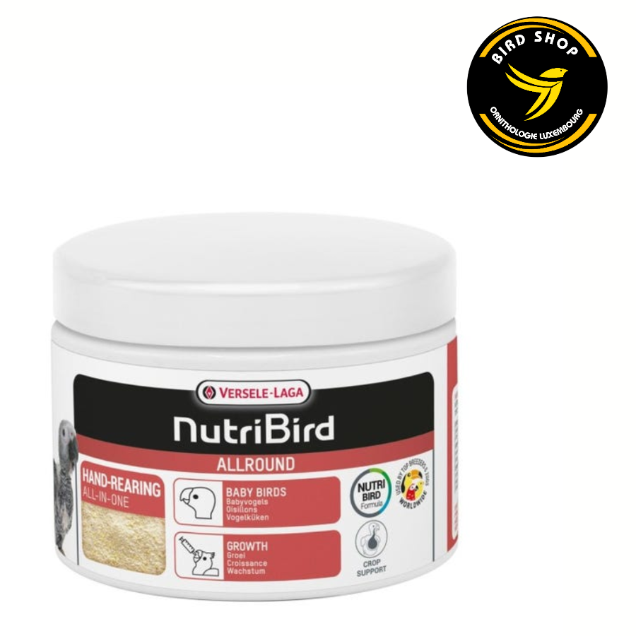 Allround - Elevage à la main pour toutes sortes d'oisillons 250gr - Nutribird - BIRD SHOP ORNITHOLOGIE LUXEMBOURG
