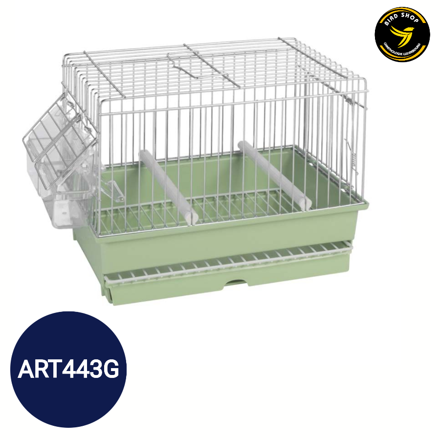 Cage De Transport Brooklyn Verte 27,5x17x20cm - 2GR - BIRD SHOP ORNITHOLOGIE LUXEMBOURG