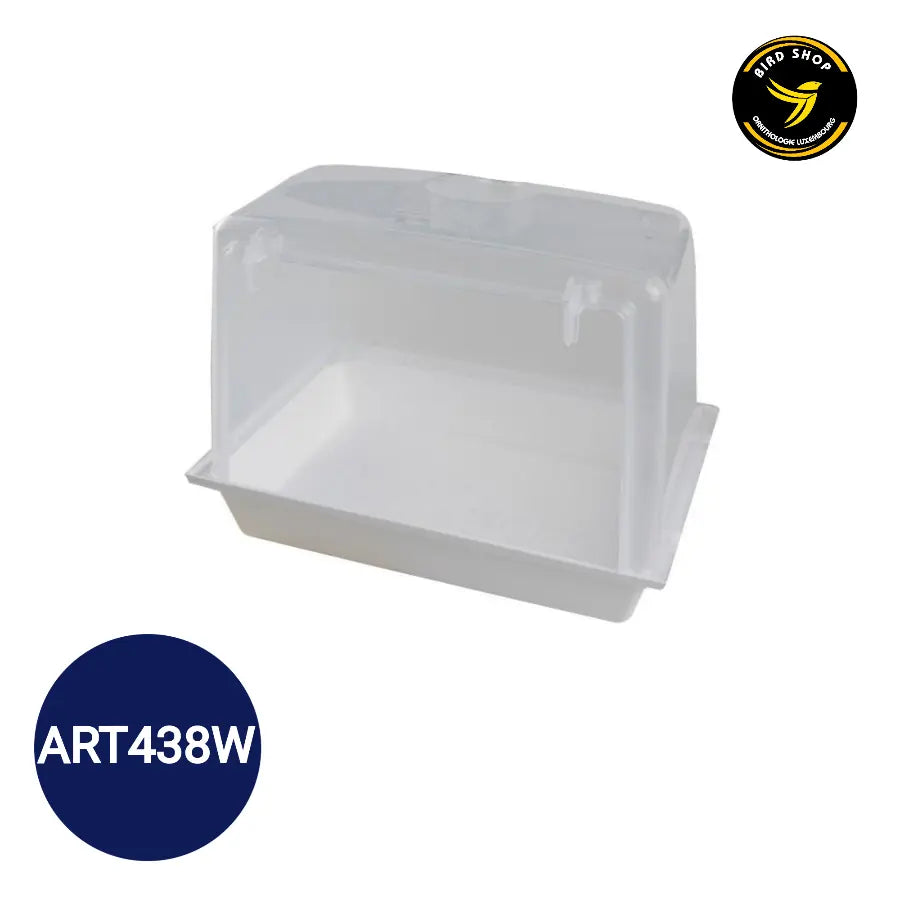 Baignoire Blanche Como - 24,5x18x18,5cm - 2GR - BIRD SHOP ORNITHOLOGIE LUXEMBOURG