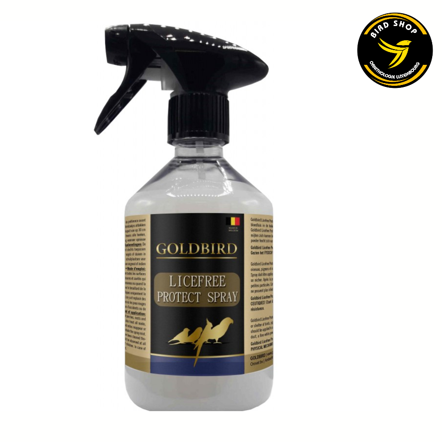 Licefree Protect Spray 500ml - Goldbird - BIRD SHOP ORNITHOLOGIE LUXEMBOURG