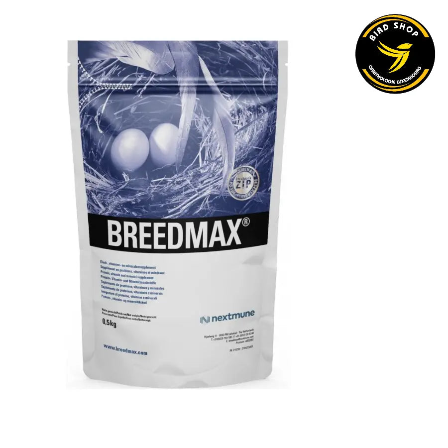 Breedmax (protéines, élevage) 500gr - Nextmune - BIRD SHOP ORNITHOLOGIE LUXEMBOURG