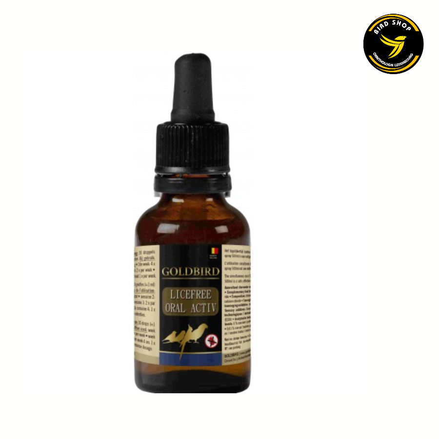 Licefree Oral Activ 50ml - Goldbird - BIRD SHOP ORNITHOLOGIE LUXEMBOURG