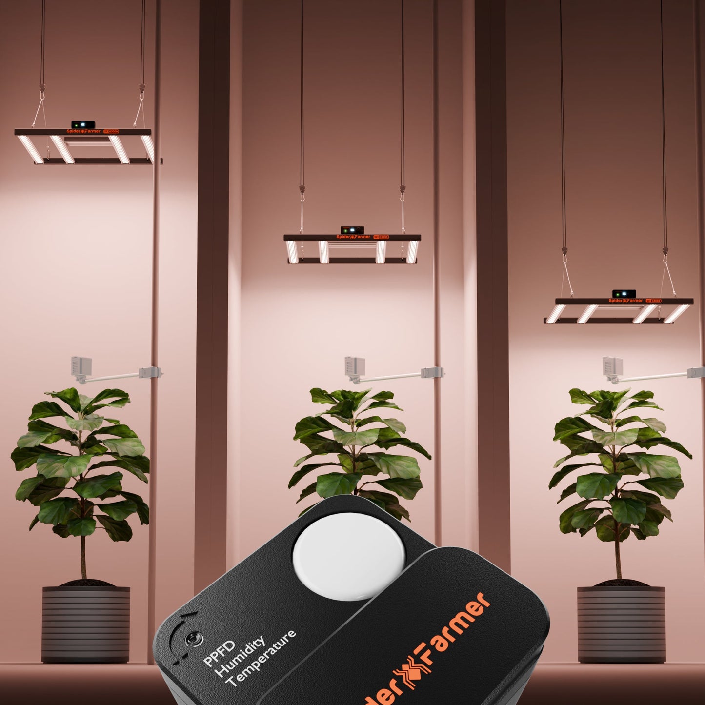 2025 Spider Farmer Genius Grow System SensorPro Set avec capteur CO₂ et compteur PAR - idéal pour optimiser les tentes et les salles de culture SPIDER FARMER