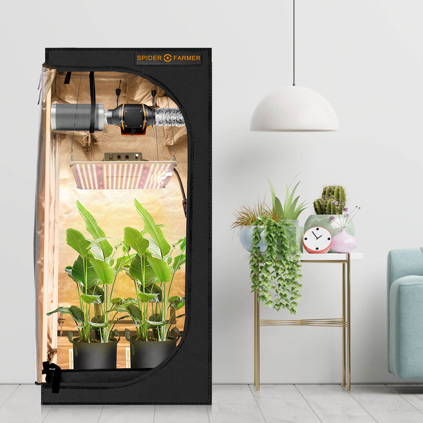 Paquet de 5 sacs de culture en tissu de 10 gallons (38 L) (Pflanzsäcke) – Jardinières de jardin respirantes et réutilisables pour tomates et légumes SPIDER FARMER