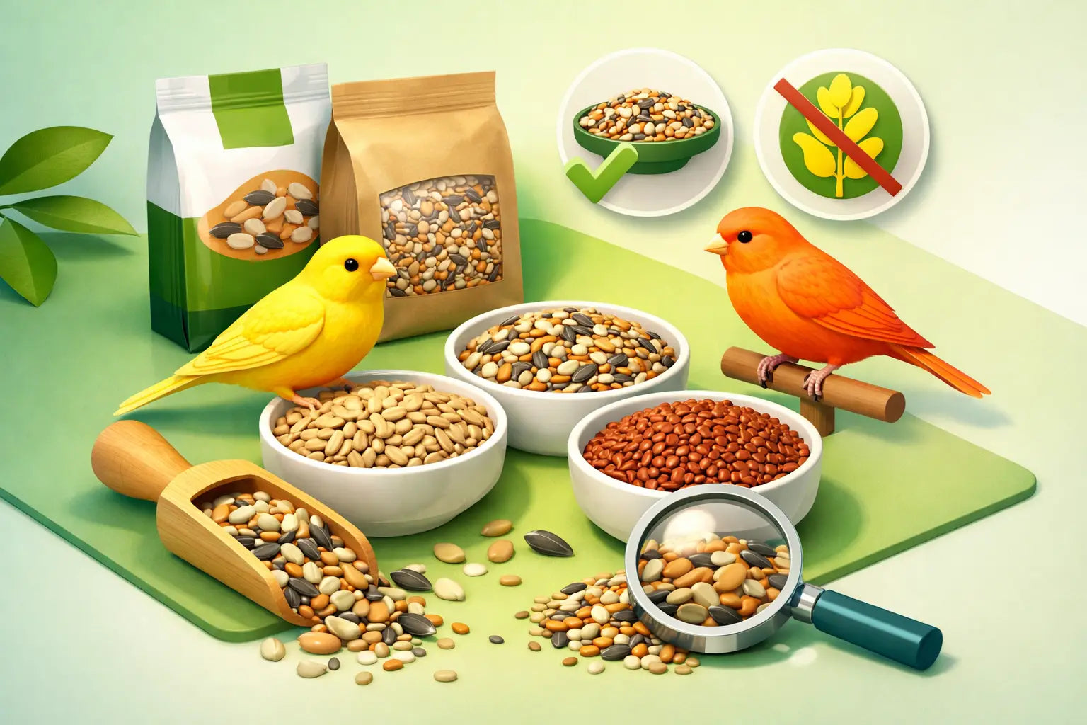 Mélange graines canaris sans colza - bien choisir