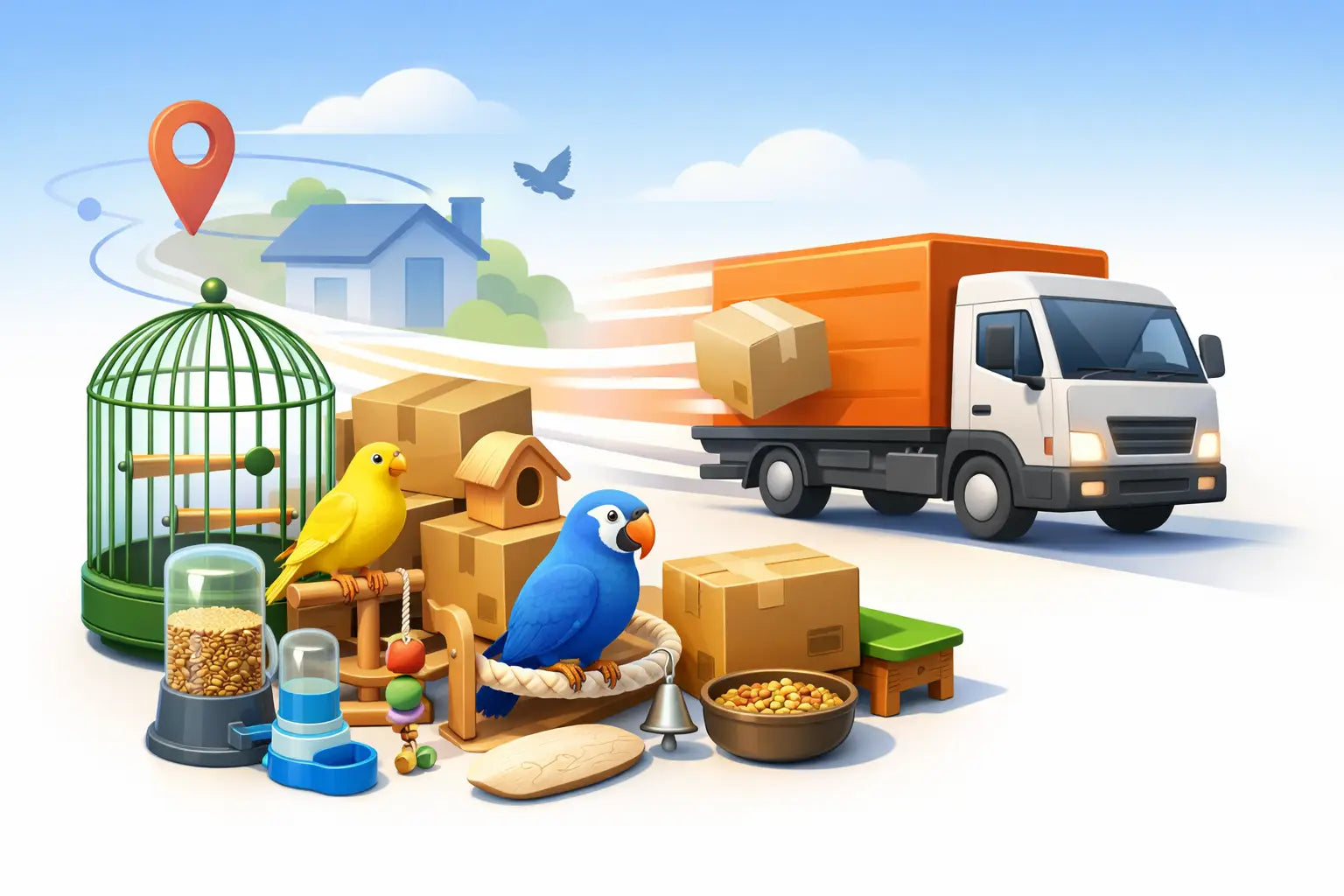 Livraison rapide accessoires élevage oiseaux
