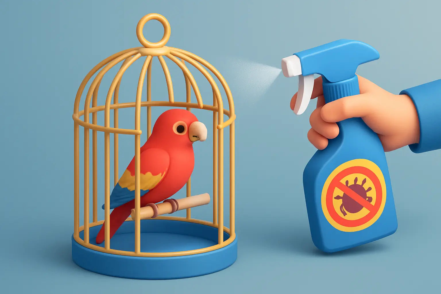 Spray antiparasitaire: protéger vos oiseaux de cage