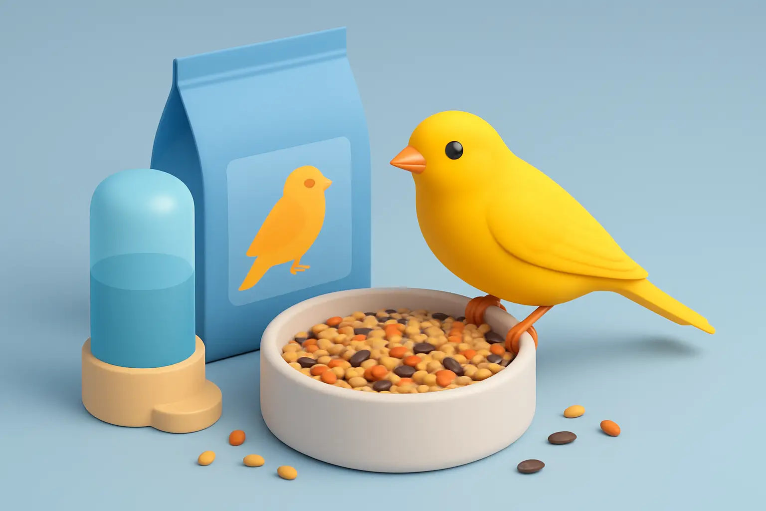 Préparer l’alimentation des canaris en repro