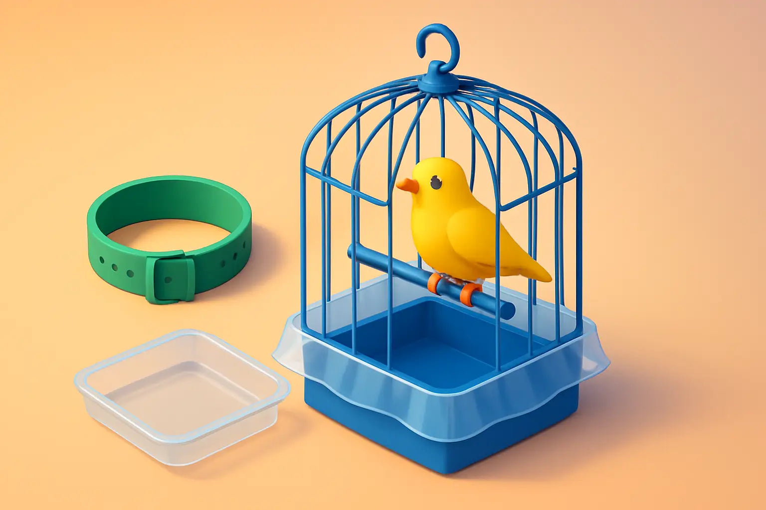 Accessoires anti-fuite pour cage d’oiseaux