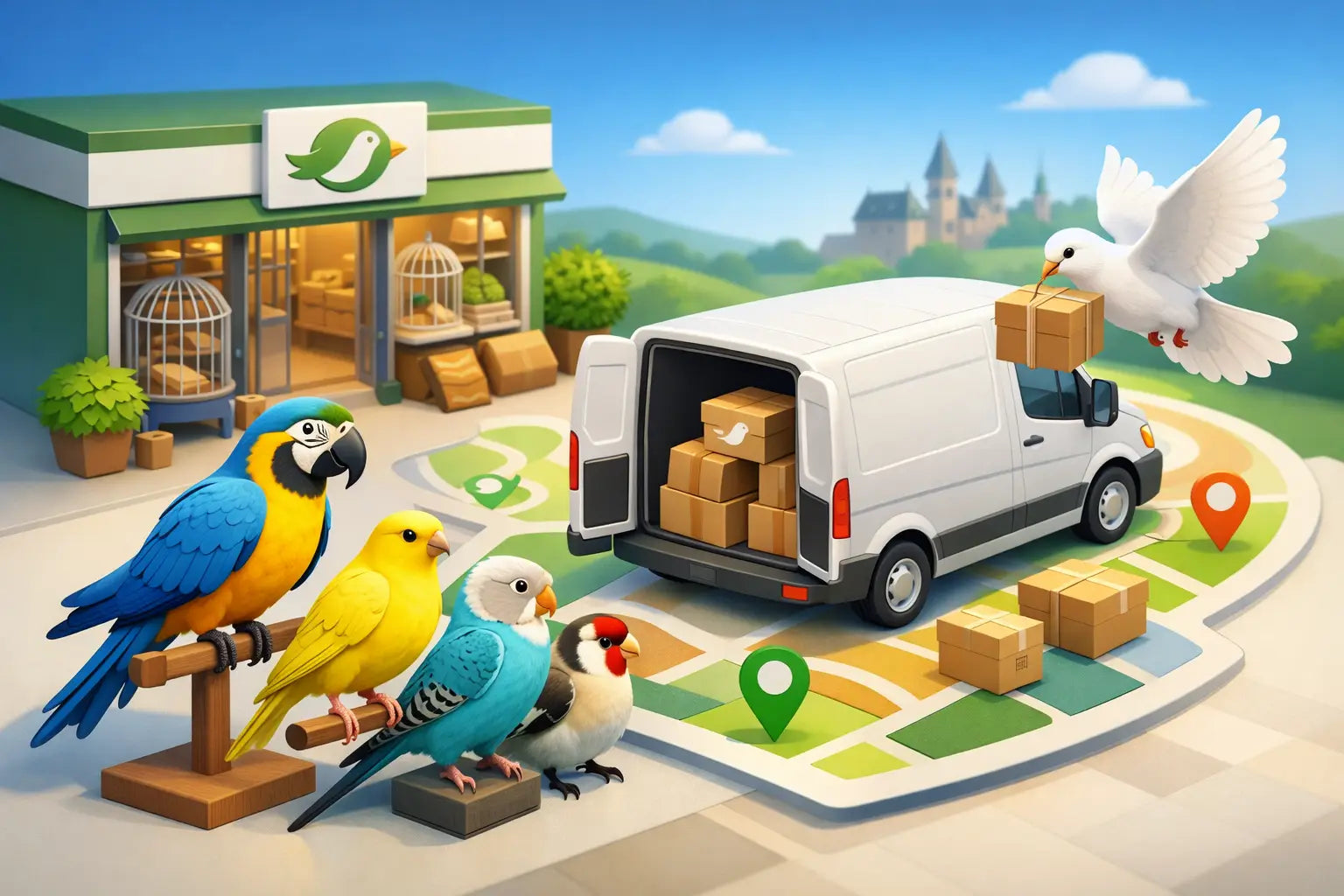 Animalerie oiseaux Luxembourg livraison fiable
