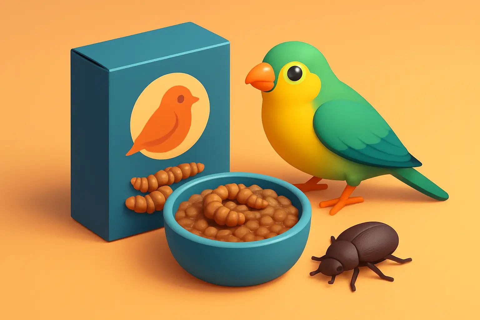 Pâtée insectivore pour oiseaux exotiques