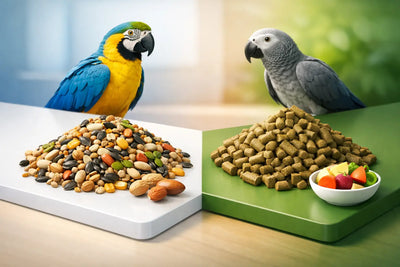Graines premium vs pellets perroquets
