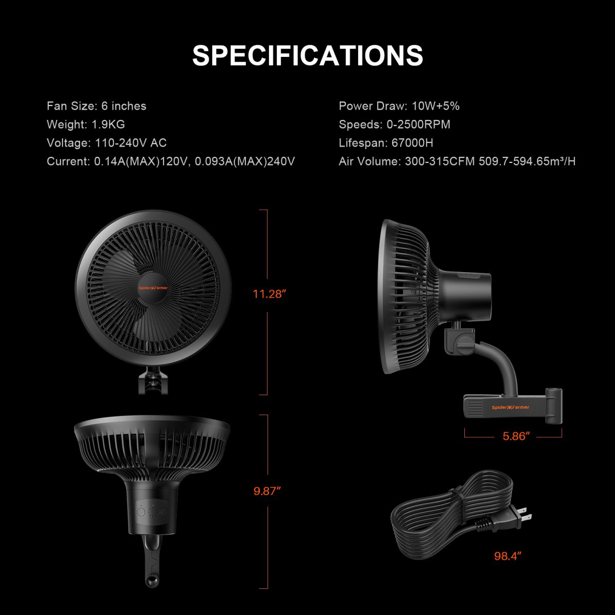 PRE-COMMANDE 2025 / 2025 Spider Farmer® 140x70x200cm Komplettes Grow Box-Set丨Neueste Version G4500 320W Vollspektrum-LED丨6 » Clip-Ventilator丨4 » Grow Ventilator-System mit Feuchtigkeits- und Temperatursteuerung | Paquet de 5 sacs de culture de 11 gallons SPIDER FARMER