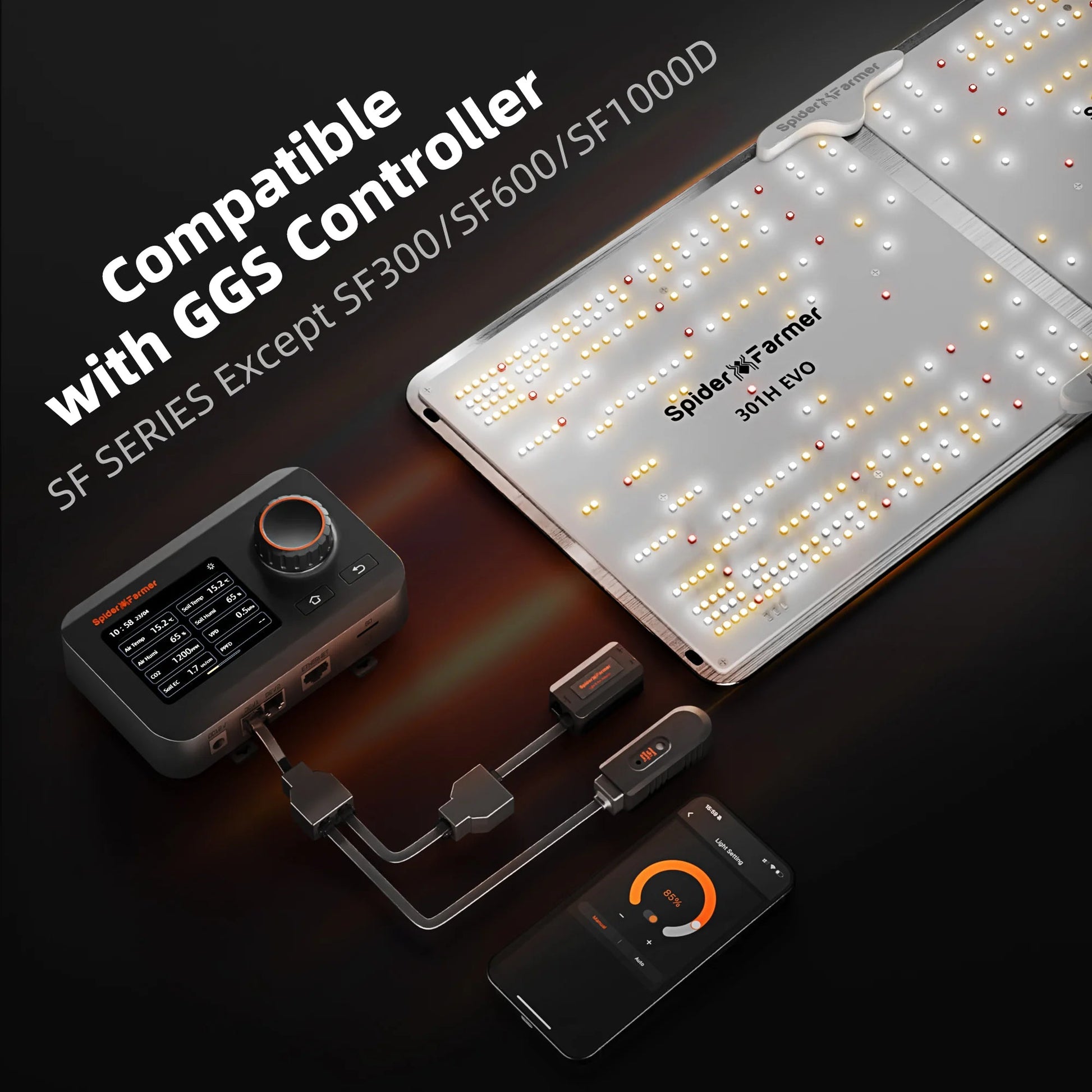 2025 La plus récente version Spider Farmer® SF2000 Samsung LM301H EVO LED Pflanzenlampe pour 3 plantes SPIDER FARMER