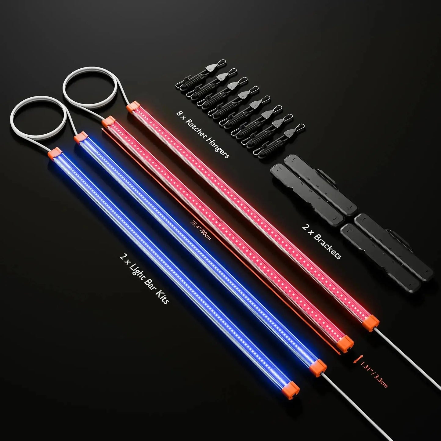 2025 Le plus récent ensemble de barres lumineuses LED Spider Farmer UV60 et IR30 (90cm) - Supplément UV et infrarouge amélioré pour les plantes - BIRD SHOP ORNITHOLOGIE LUXEMBOURG S.A.R.L-S