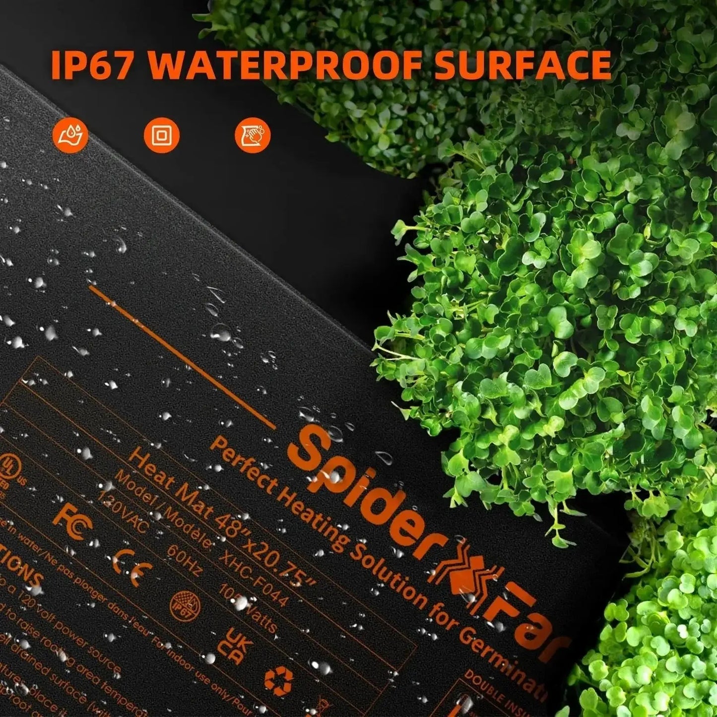 2025 Nouveau Spider Farmer Seedling Coussin Chauffant 121 x 52cm Heizmatte Pflanzen avec contrôleur Tapis de chaleur hydroponique pour la germination, jardinage intérieur, serre - BIRD SHOP ORNITHOLOGIE LUXEMBOURG S.A.R.L-S