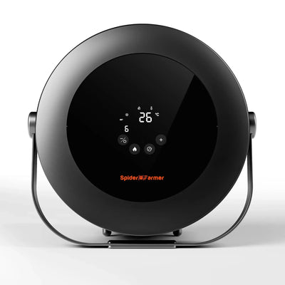 2025 Spider Farmer 540W Grow Tent Heater | Chauffage de tente de culture – Chauffage PTC intelligent, mode jour/nuit, minuterie 24H, chauffage sûr et efficace pour les plantes d’intérieur SPIDER FARMER